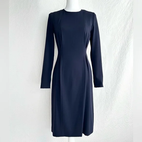 LK Bennett London Jessica Dress Sloane Blue (Navy) Size 2 - Picture 3 of 16